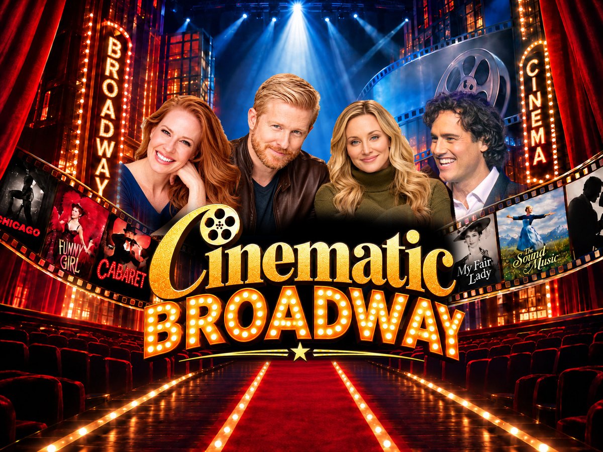 Cinematic Broadway concert poster